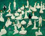 The Rest: High Society in Top Hats, 1908 by Kasimir Malevich