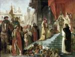 The Return of Columbus, Audience before King Ferdinand and Isabella of Spain, 1839 by Eugene Delacroix