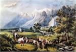 The Rocky Mountains by Currier and Ives
