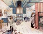 The Room of Mammy and the Small Girls by Carl Larsson