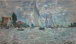 The Sailboats - Boat Race at Argenteuil, c. 1874 by Claude Monet