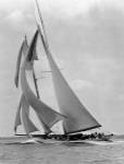 The Schooner Half Moon at Sail, 1910s by Edwin Levick