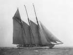 The Schooner Karina at Sail, 1919 by Edwin Levick