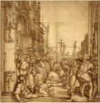 The Submission of the Emperor Frederick Barbarossa to Pope Alexander III by paolo farinati