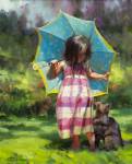 The Teal Umbrella by Steve Henderson