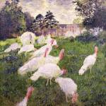 The Turkeys at the Chateau de Rottembourg, Montgeron, 1877 by Claude Monet