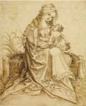 The Virgin and Child on a Grassy Bench