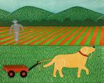 The Wagon Yellow by Stephen Huneck