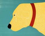 They Sense When You Go Away Yellow by Stephen Huneck