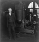Thomas Edison and his original dynamo 1906