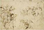 Three Groups of Apostles in a Last Supper by Peter paul Rubens