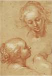 Three Studies of Women by Abraham Bloemaert