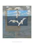 Three White Gulls II by Tara Friel