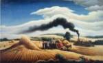 Threshing Wheat by Thomas Hart Benton