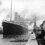 Titanic at the docks of Southampton