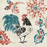 Toile Rooster I by Pamela Gladding