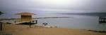 Tourist resort on the beach, Lake Issyk-kul, Issyk Kul Province, Kyrgyzstan by Panoramic Images