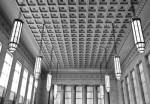 Train Station Detail (b/w) by Erin Clark