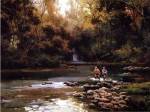 Trout Fishermen by Salvador Caballero