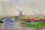 Tulip Field in Holland by Claude Monet