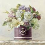 Tulips in Aubergine Hatbox by Danhui Nai
