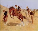 Turn Him Loose, Bill by Frederick S. Remington