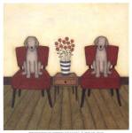 Two Dogs by Helga Sermat