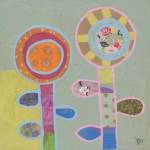 Two Flowers II by Julie Beyer