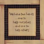 Two Hands by Karen Tribett