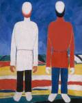 Two Male Figures, 1928-1932 by Kasimir Malevich