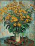 Vase of Chrysanthemums by Claude Monet