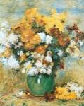 Vase of Chrysanthemums by Pierre-Auguste Renoir