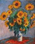 Vase of Sunflowers by Claude Monet