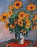 Vase of Sunflowers by Claude Monet