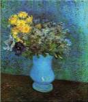 Vase with Lilacs, Daisies and Anemone by Vincent van Gogh