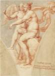 Venus and Cupid after Raphael by Pieter van Lint