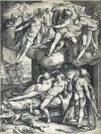 Venus and Mars Surprised by Vulcan by Hendrick Goltzius