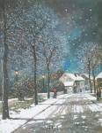 Village in Winter by Thelma Leaney Butler