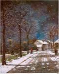 Village in Winter by Thelma Leaney Butler