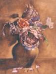 Vintage Chic Roses I by Linda Hanly