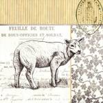 Vintage Sheep by Debbie Dewitt