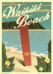 Waikiki Beach by American Flat