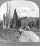 Washington - Mount Rainier - resting at Camp Muir, before Gibralter Rock 1922