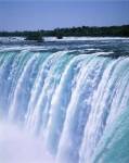 Water flowing over Niagara Falls, Ontario, Canada