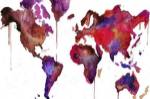 Watercolor Map No. 1 by Jessica Durrant