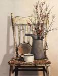 Watering Can on Chair by Cecile Baird