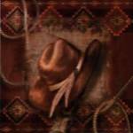 Western Cowboy Hat by Alma Lee