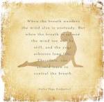 When the Breath Wanders