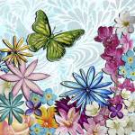 Whimsical Floral Collage 3-2 by Megan Duncanson