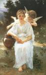 Whisperings of Love, 1889 by William Adolphe Bouguereau
